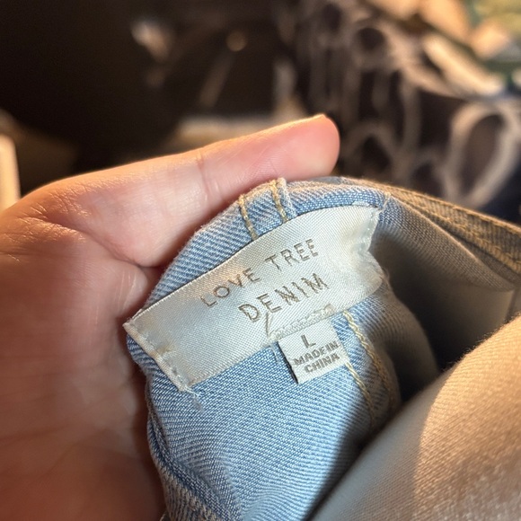 Love Tree Blue Denim Vest - Picture 3 of 3